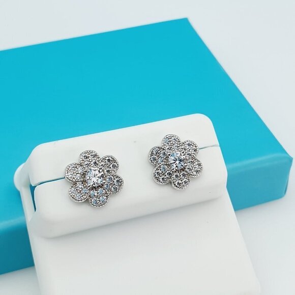 "925 Sterling Silver CZ Beautiful Earrings for Women, 1USPAR4245   eta - Picture 10 of 11